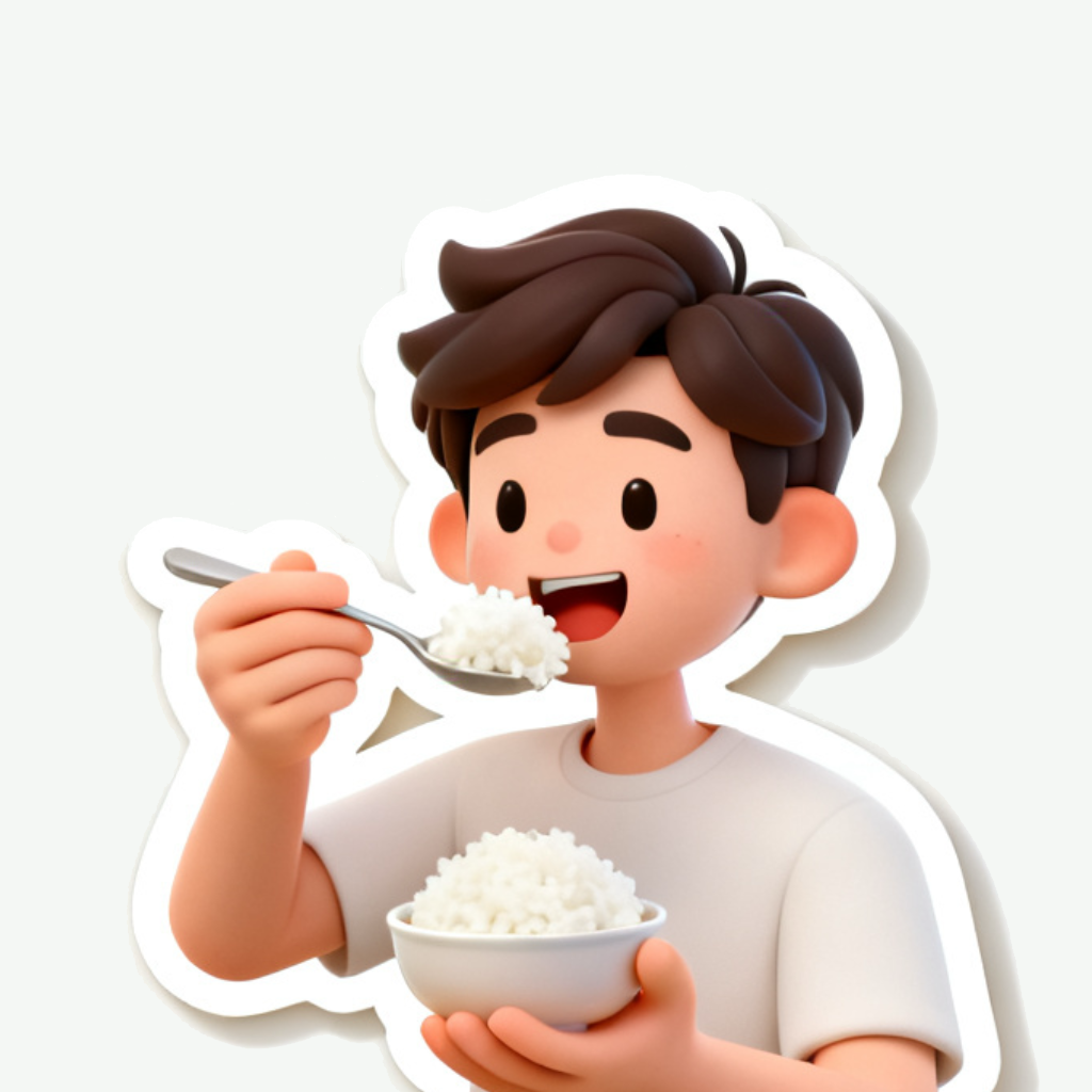 吃一小口